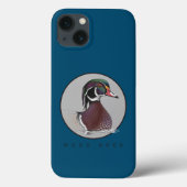 iPhone Case mit Holzduck (Rückseite)