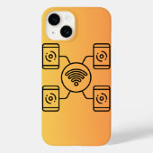 iPhone Case mit Internet-Logo (Rückseite)