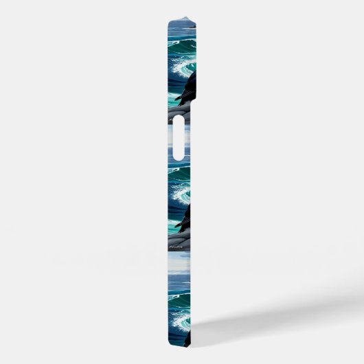 iPhone Case mit isländischen Puffins (Rückseite / Rechts)