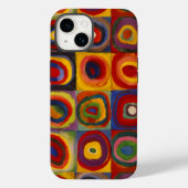 iPhone Case mit Kandinsky's Squares and Circles (Rückseite)