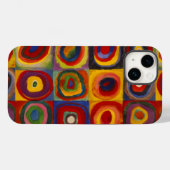 iPhone Case mit Kandinsky's Squares and Circles (Rückseite (Horizontal))