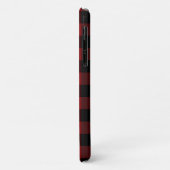 iPhone Case mit Kariertem Karo in Schwarz und Rot  (Hinten/Links)