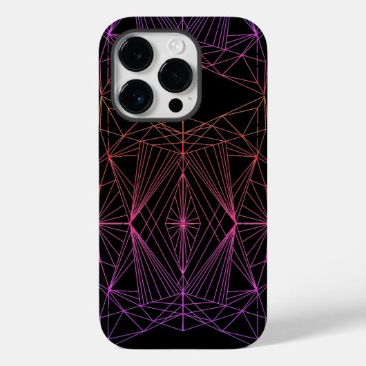 iPhone Case mit kristallinen Geometrien Inspiriert (Rückseite)