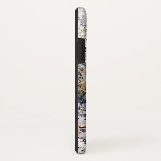 iPhone Case mit künstlerischem Leaf-Snow - Der Win (Hinten/Rechts)