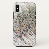 iPhone Case mit künstlerischem Leaf-Snow - Der Win (Rückseite)