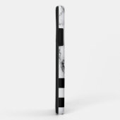 iPhone Case mit Marmor und Streifen (Hinten/Rechts)