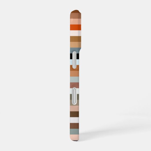 iPhone Case mit mehrfarbigem Streifenmuster iPhone 16 Hülle (Rechte Seite)