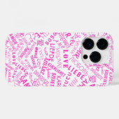 iPhone Case mit mehrsprachiger Liebe - Farbauswahl (Rückseite (Horizontal))