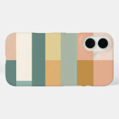 iPhone Case mit Minimalistischer geometrischer Far (Rückseite (Horizontal))
