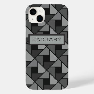 iPhone Case mit Minimalistischer grauer Geometrie