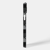 iPhone Case mit Minimalistischer grauer Geometrie (Rückseite / Rechts)