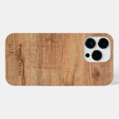 iPhone Case mit moderner Holzgeometrie Hülle (Rückseite (Horizontal))