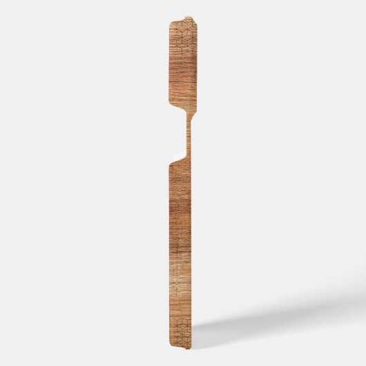 iPhone Case mit moderner Holzgeometrie iPhone Hülle (Rechte Seite)