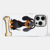 iPhone Case mit niedlicher Dackel Hülle (Rückseite (Horizontal))