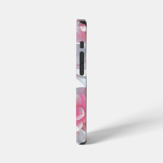iPhone Case mit niedlicher rosa Wildblume| Pinke B iPhone Hülle (Linke Seite)