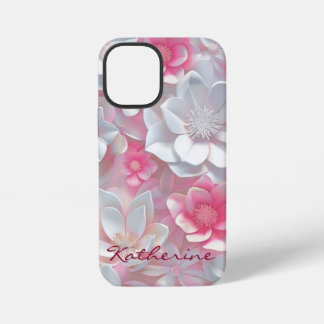 iPhone Case mit niedlicher rosa Wildblume| Pinke B iPhone 12 Mini Hülle