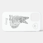 iPhone Case mit personalisiertem Stift (Rückseite (Horizontal))