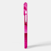 iPhone Case mit personalisierter Rosa Blume (Rückseite / Links)