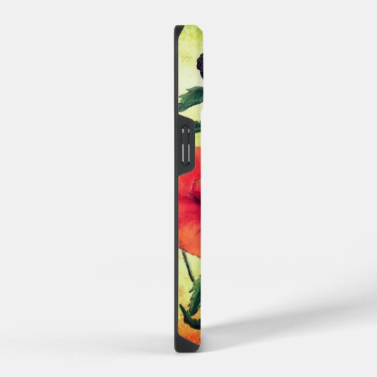 iPhone Case mit Red White Poppies iPhone Hülle (Rechte Seite)