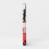 iPhone Case mit Rot und Weiß Square-Tanzen (Hinten/Links)