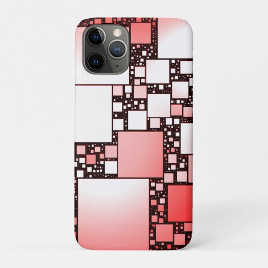 iPhone Case mit Rot und Weiß Square-Tanzen (Rückseite)