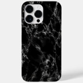 iPhone Case mit schwarzem Marmor (Rückseite)