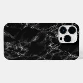 iPhone Case mit schwarzem Marmor Hülle (Rückseite (Horizontal))