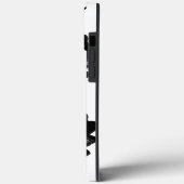 iPhone Case mit schwarzem und weißem Eichenholz (Rückseite / Links)