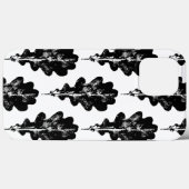 iPhone Case mit schwarzem und weißem Eichenholz (Rückseite (Horizontal))