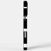 iPhone Case mit schwarzen und weißen Streifen (Rückseite / Rechts)