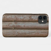 iPhone Case mit sehr Cool simulierten Holzplanks (Rückseite (Horizontal))