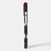 iPhone Case mit überdimensionalem Namensmuster (Rückseite / Links)