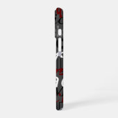 iPhone Case mit überdimensionalem Namensmuster 16 Hülle (Linke Seite)