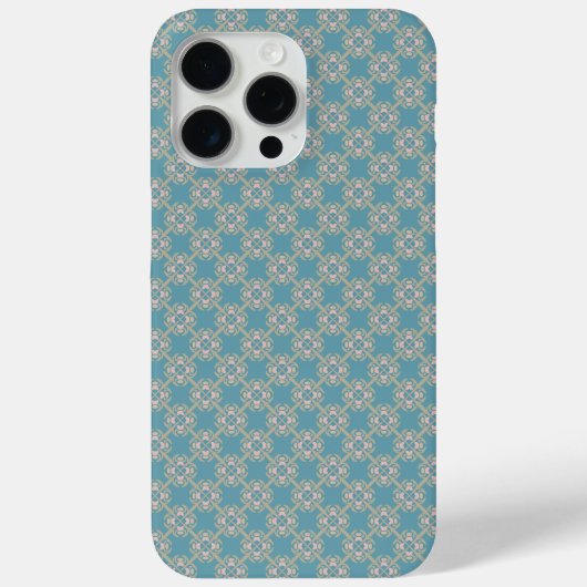 iPhone Case mit Vintager Geometrie (Rückseite)