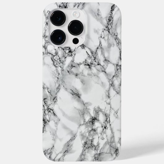 iPhone Case mit weißem Marmor (Rückseite)