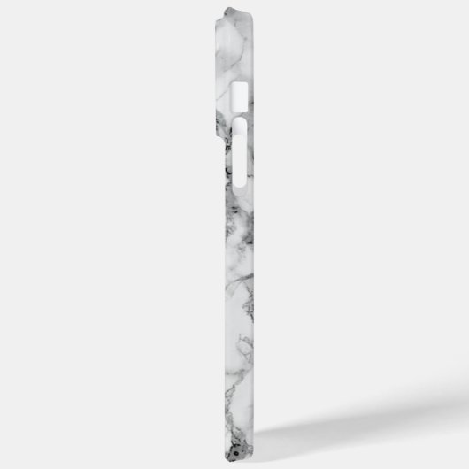 iPhone Case mit weißem Marmor (Rückseite / Links)