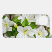 iPhone Case mit weißer Blume (Rückseite (Horizontal))