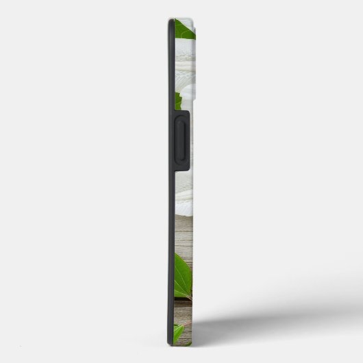 iPhone Case mit weißer Blume (Rückseite / Rechts)