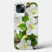 iPhone Case mit weißer Blume (Rückseite)