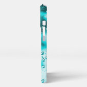 iPhone Case - Original Raindrop Art - Aqua Hülle (Linke Seite)