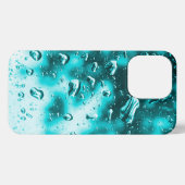iPhone Case - Original Raindrop Art - Aqua Hülle (Rückseite (Horizontal))