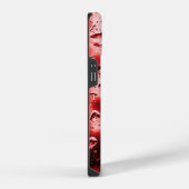 iPhone Case - Original Raindrop Art - Rot Hülle (Rechte Seite)