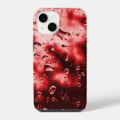 iPhone Case - Original Raindrop Art - Rot Hülle (Rückseite)