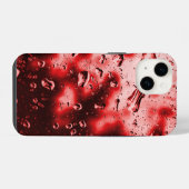 iPhone Case - Original Raindrop Art - Rot iPhone Hülle (Rückseite (Horizontal))