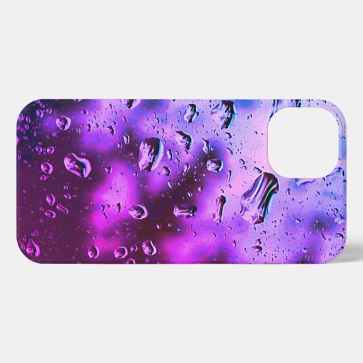 iPhone Case - Original Raindrop Art - Tief Lila iPhone Hülle (Rückseite (Horizontal))