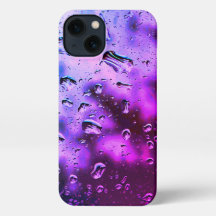 iPhone Case - Original Raindrop Art - Tief Lila