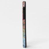 iPhone Case Paint Spritzer Look peach HAMbWG (Hinten/Links)
