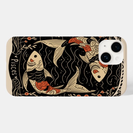iPhone Case Pisces tapesCelestial Zodiac Art (Rückseite (Horizontal))