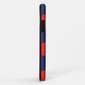 iPhone Case Polka Dot Navy Blue & Red (Hinten/Rechts)