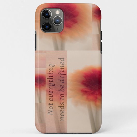 iPhone Case | Protective Floral Quote Design (Rückseite)